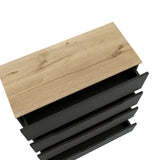 Cómoda Zoe Wengue 80x89cm con Tres Cajones - CAJONERAS Y COMODAS | Bylmo