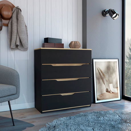 Cómoda Zoe Wengue 80x89cm con Tres Cajones - CAJONERAS Y COMODAS | Bylmo