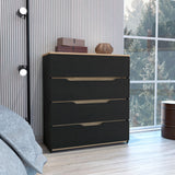 Cómoda Zoe Wengue 80x89cm con Tres Cajones - CAJONERAS Y COMODAS | Bylmo