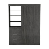 Closet Kenya Roble Gris 150x200.75cm con Tres Cajones - Closets | Bylmo