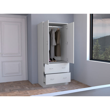 Closet Taly Blanco 78.7x180.1cm con Dos Cajones - CLOSETS | Bylmo