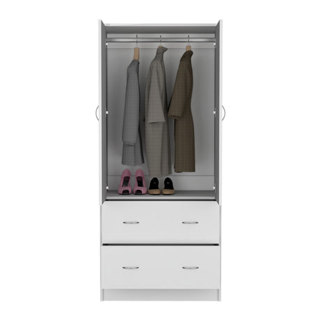 Closet Taly Blanco 78.7x180.1cm con Dos Cajones - CLOSETS | Bylmo