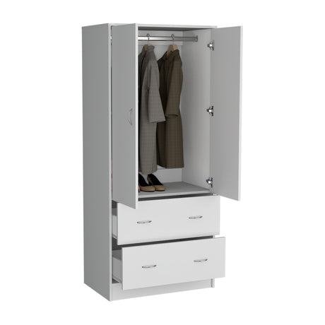 Closet Taly Blanco 78.7x180.1cm con Dos Cajones - CLOSETS | Bylmo