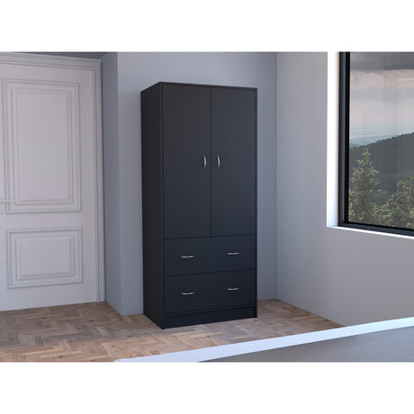 Closet Taly Wengue 78.7x180.1cm con Dos Cajones - Closets | Bylmo