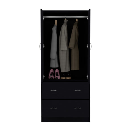 Closet Taly Wengue 78.7x180.1cm con Dos Cajones - Closets | Bylmo