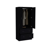 Closet Taly Wengue 78.7x180.1cm con Dos Cajones - Closets | Bylmo