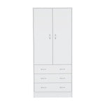 Closet Taly Blanco 78.7x180.1cm Con Tres Cajones