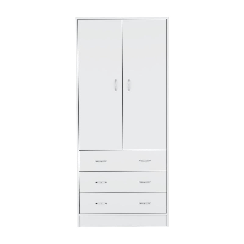 Closet Taly Blanco 78.7x180.1cm Con Tres Cajones