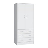 Closet Taly Blanco 78.7x180.1cm con Tres Cajones - Closets | Bylmo