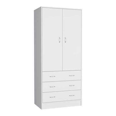 Closet Taly Blanco 78.7x180.1cm con Tres Cajones - Closets | Bylmo