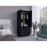 Closet Taly Wengue 78.7x180.1cm con Tres Cajones - Closets | Bylmo