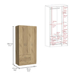 Closet Austral Duna 90x180 Cm Con Dos Cajones