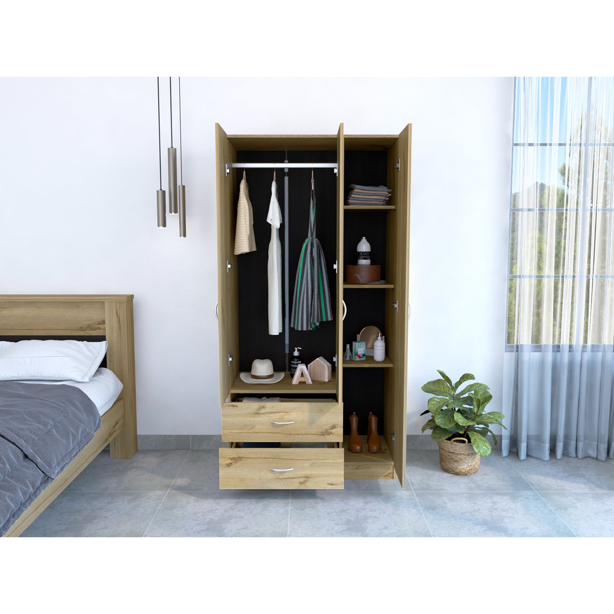 Closet Austral Duna 90x180 cm con Dos Cajones - Closets | Bylmo