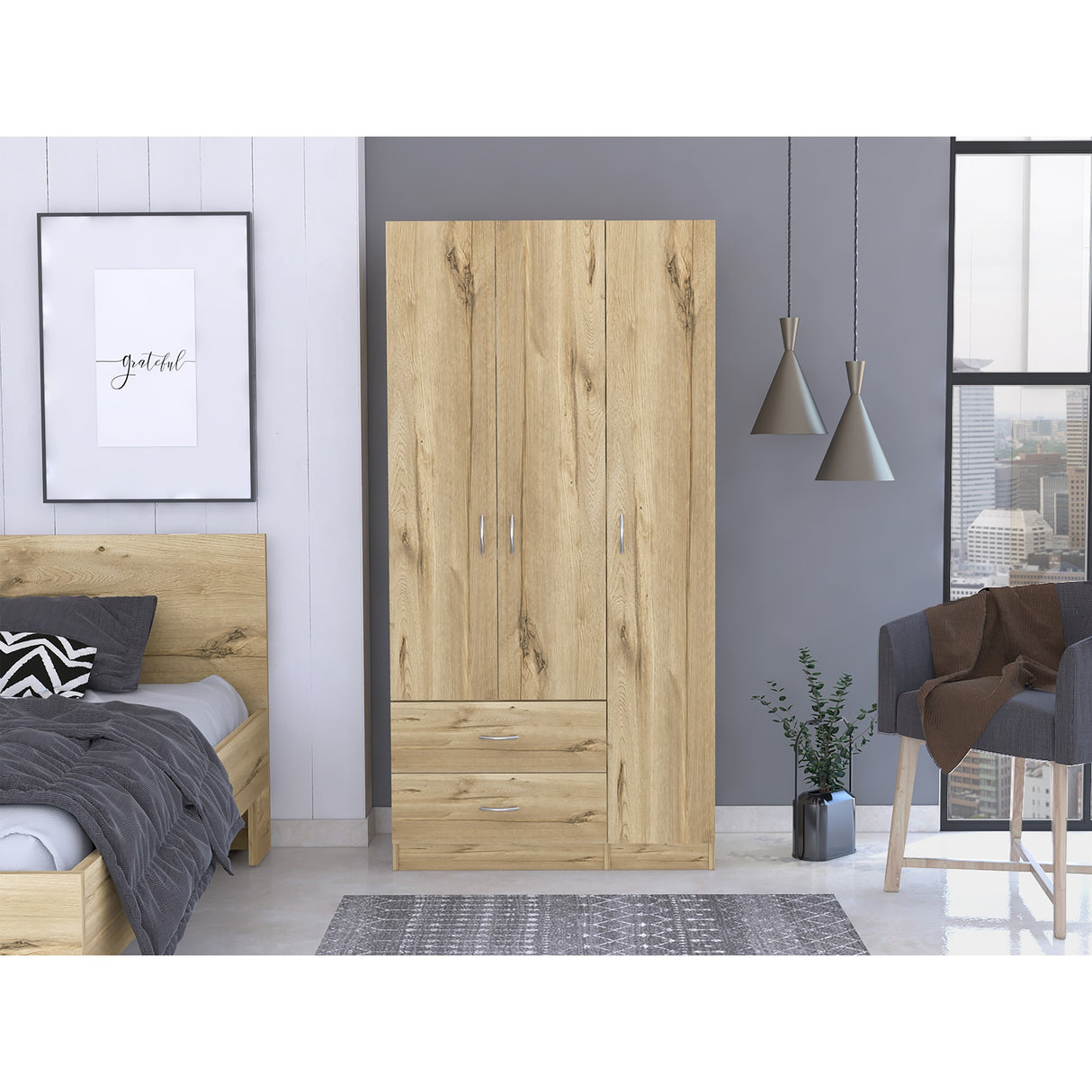 Closet Austral Duna 90x180 cm con Dos Cajones - Closets | Bylmo