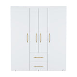 Closet Bariloche Blanco 150.3x177.9cm con Dos Cajones - CLOSETS | Bylmo