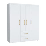 Closet Bariloche Blanco 150.3x177.9cm con Dos Cajones - CLOSETS | Bylmo