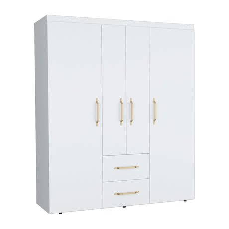 Closet Bariloche Blanco 150.3x177.9cm con Dos Cajones - CLOSETS | Bylmo
