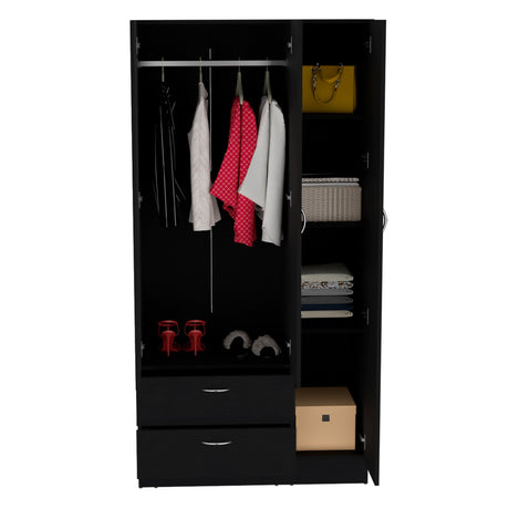Closet Riverside Wengue 90x180.6 cm con Dos Cajones - Closets | Bylmo