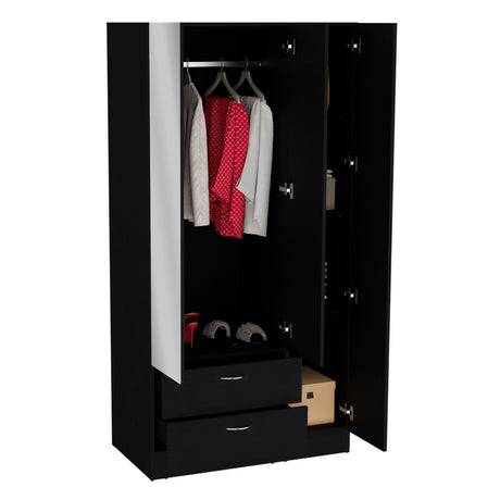 Closet Riverside Wengue 90x180.6 cm con Dos Cajones - Closets | Bylmo