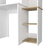 Centro de Computo Heinrich Duna con Blanco 98.5x163.1cm con Organizador de Libros - Escritorios | Bylmo