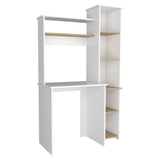 Centro de Computo Heinrich Duna con Blanco 98.5x163.1cm con Organizador de Libros - Escritorios | Bylmo