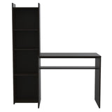 Escritorio Napoli Wengue 127.1x150.05cm con Biblioteca - Escritorios | Bylmo