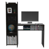 Escritorio Napoli Wengue 127.1x150.05cm con Biblioteca - Escritorios | Bylmo