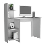 Escritorio Vilna Blanco 120x120.6cm con Organizador de Libros - Escritorios | Bylmo