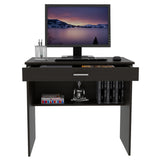 Escritorio Eighty C Wengue 80x73.6cm con Un Cajón - Escritorios | Bylmo