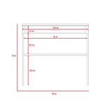 Escritorio Eighty C Wengue 80x73.6cm con Un Cajón - Escritorios | Bylmo