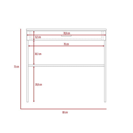Escritorio Eighty C Wengue 80x73.6cm con Un Cajón - Escritorios | Bylmo