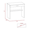 Escritorio Eighty C Wengue 80x73.6cm Con Un Cajón