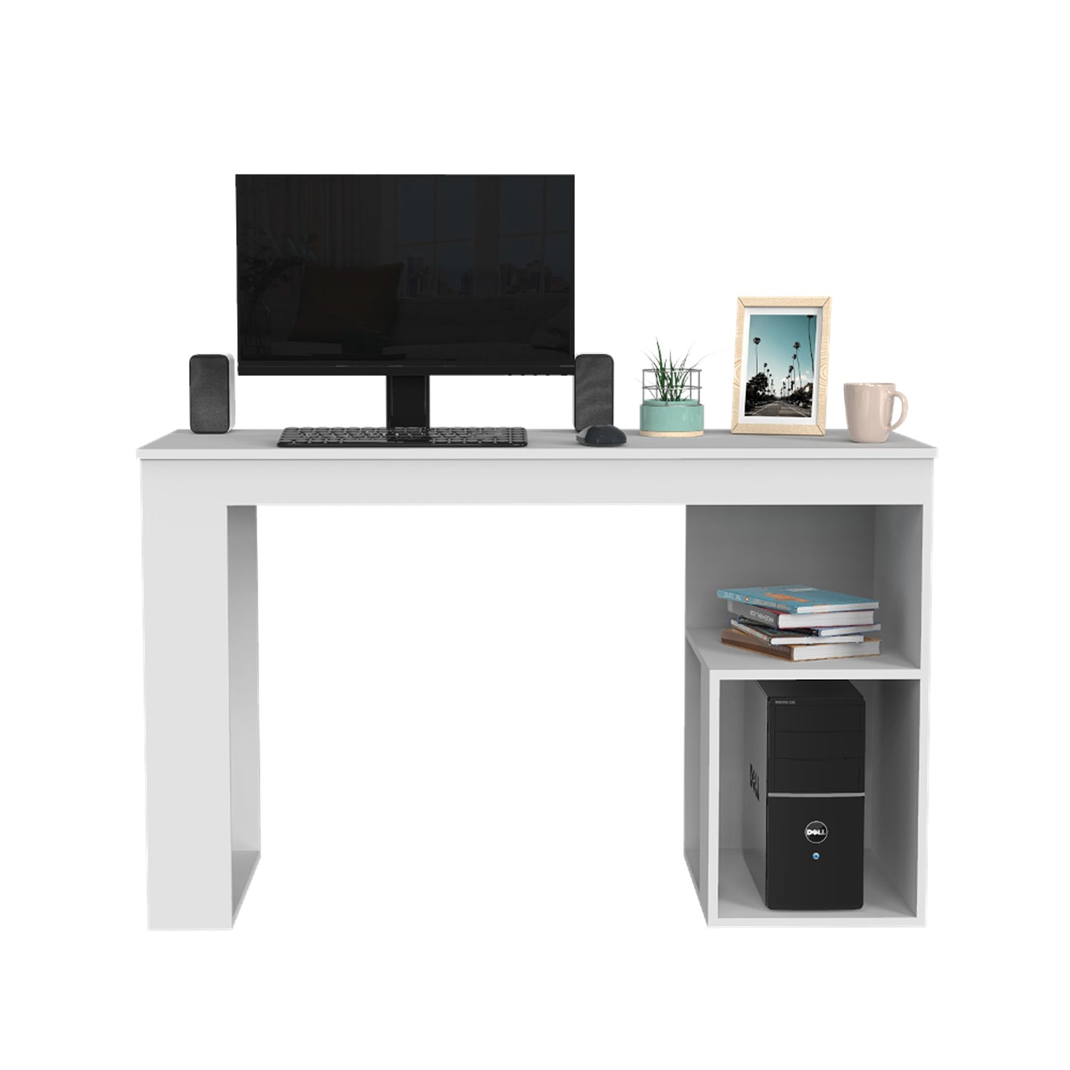 Escritorio Astana Blanco 120x73.5cm Minimalista - Escritorios | Bylmo