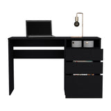 Escritorio Dublin Wengue 120.5x75.1cm Con Dos Cajones y Archivador - Escritorios | Bylmo