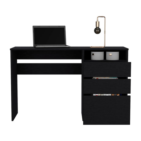 Escritorio Dublin Wengue 120.5x75.1cm Con Dos Cajones y Archivador - Escritorios | Bylmo