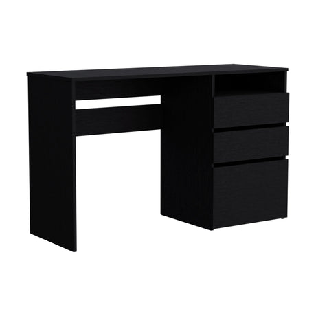 Escritorio Dublin Wengue 120.5x75.1cm Con Dos Cajones y Archivador - Escritorios | Bylmo