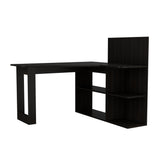 Escritorio en L Masai Wengue 131.5x110.6cm con Organizador de Libros - Escritorios | Bylmo