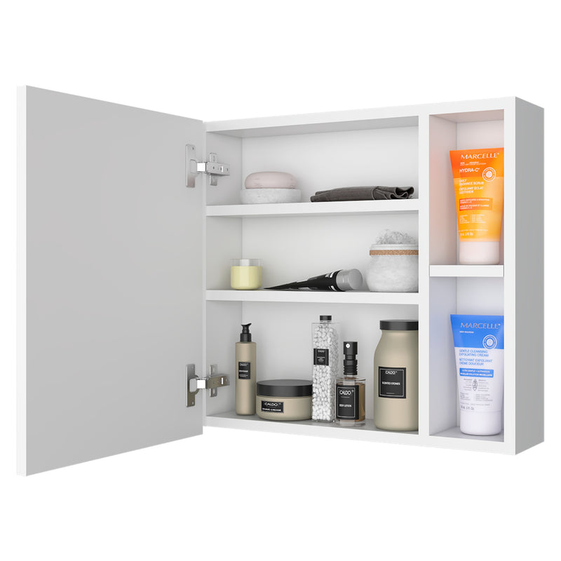 Gabinete De Baño Oman Blanco 50x47.3cm Con Tres Entrepaños