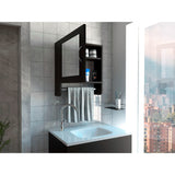 Gabinete de Baño Umbra Wengue 45x50cm con Un Entrepaño - GABINETES DE BANHO | Bylmo