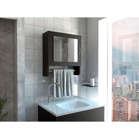 Gabinete de Baño Umbra Wengue 45x50cm con Un Entrepaño - GABINETES DE BANHO | Bylmo