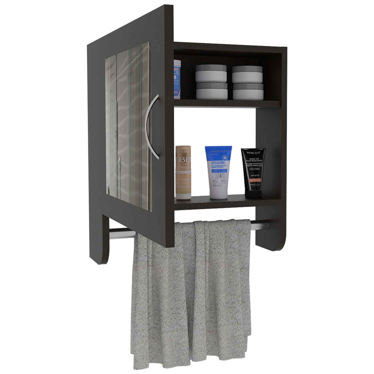 Gabinete de Baño Umbra Wengue 45x50cm con Un Entrepaño - GABINETES DE BANHO | Bylmo