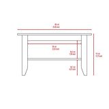 Mesa de Centro Essential Wengue 80x45cm con Patas - Mesas de Centro | Bylmo