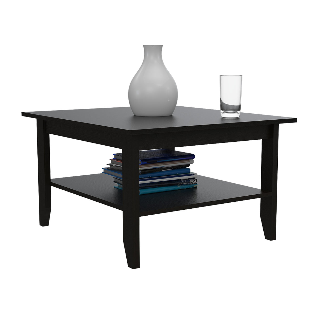 Mesa de Centro Essential Wengue 80x45cm con Patas - Mesas de Centro | Bylmo