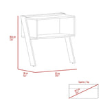 Mesa De Noche Aira Duna 63x30.6cm Con Un Compartimiento