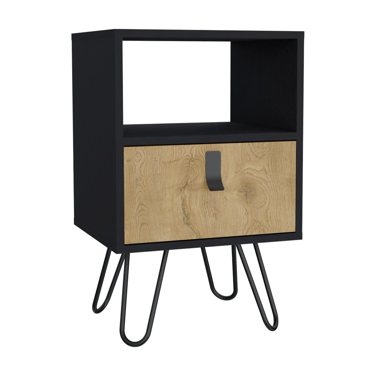 Mesa de Noche Huna Wengue 40x63cm con Un Cajón - Mesas de Noche | Bylmo