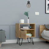 Mesa de Noche Augusta Duna 45x57cm con Un Cajón - Mesas de Noche | Bylmo