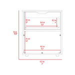 Mesa De Noche Aberdeen Blanco 43.2x50cm Con Un Cajón
