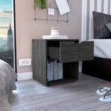 Mesa de Noche Aberdeen Gris 43.2x50cm con Un Cajón - Mesas de Noche | Bylmo
