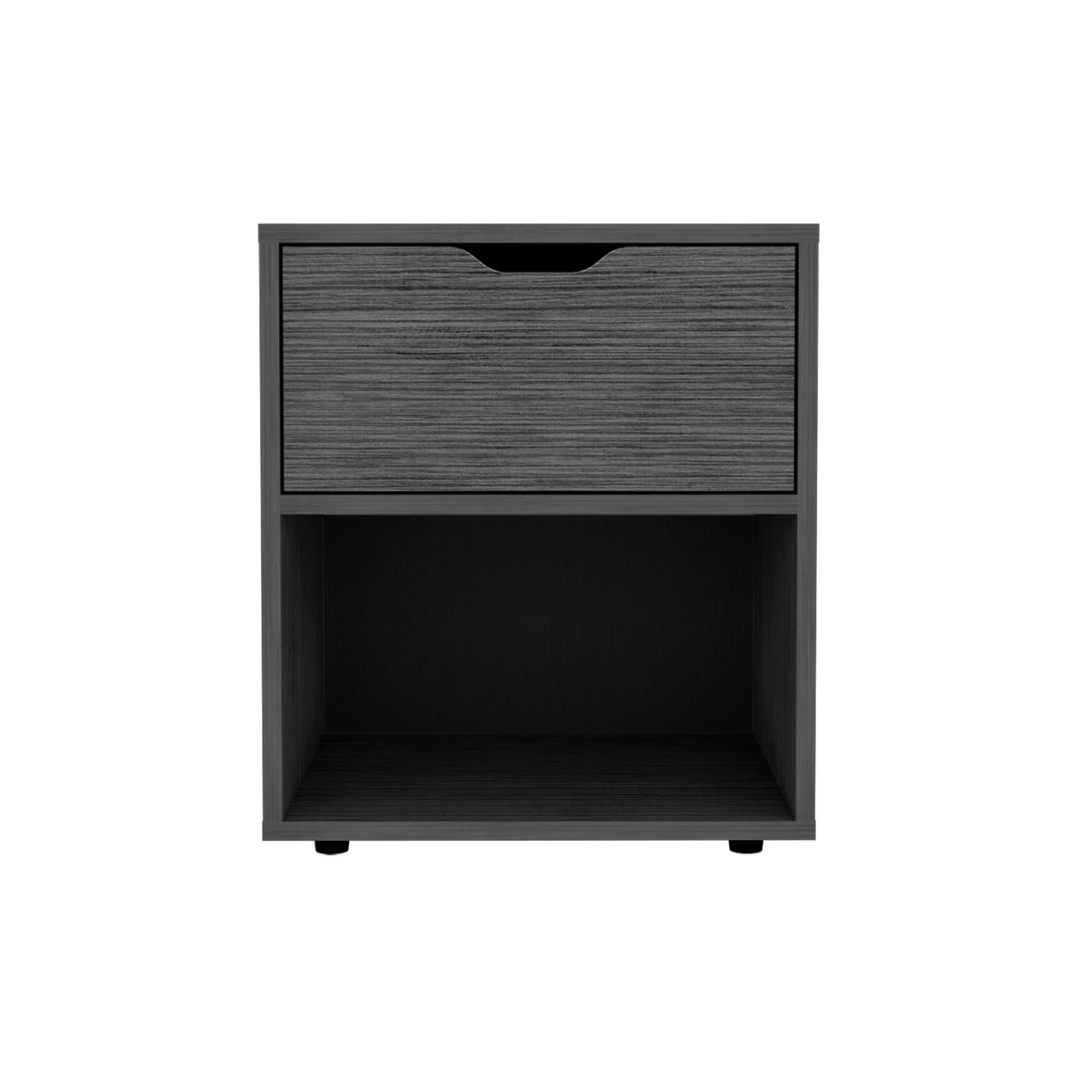 Mesa de Noche Aberdeen Gris 43.2x50cm con Un Cajón - Mesas de Noche | Bylmo