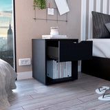 Mesa de Noche Aberdeen Wengue 43.2x50cm con Un Cajón - Mesas de Noche | Bylmo